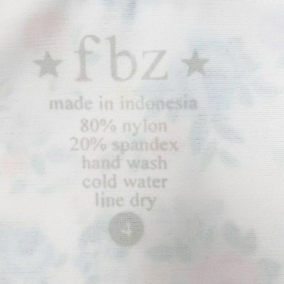 Flowers By Zoe Girls Size 4 White Floral One Piece Swimsuit - Picture 5 of 6